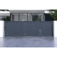 Casanoov Schiebetor Arlberg 500x140cm Grau Aluminium