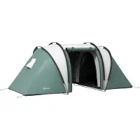 Outsunny Tunnelzelt Polyester Stahl 450L x 220B x 180H cm