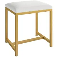 Costway Schminkhocker mit Gepolsterter Sitzfläche für Make-Up