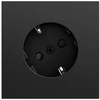 Gira Steckdose 1-fach schwarz matt Unterputz mit BS IP20 441874