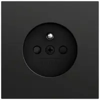Gira Steckdose 1-fach schwarz matt Unterputz mit BS Schutzkontakt 448574 IP20