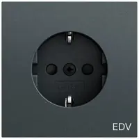 Gira Steckdose 1-fach anthrazit Unterputz mit BS EDV IP20 446173