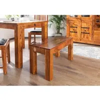 MASSIVMOEBEL24.DE Bank Akazie 80x35x45 honig lackiert OXFORD #11