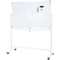 Proregal Whiteboard HxBxT 181x130x50 cm Mobil Rollbar Inkl. Zubehör Magnettafel Memoboard Pinnwand