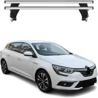 Menabo Dachträger für Renault Megane Gran Coupe 2016-2025 50kg Alu Silber 2x
