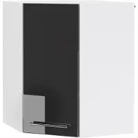Vicco Eckhängeschrank Fame-Line Anthrazit Hochglanz 57 cm, Model 33530