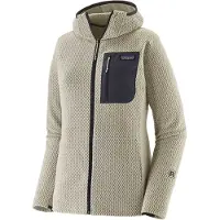 Patagonia - Fleecejacke mit Reißverschluss und Prägemuster – für Damen – W's R1 Air Full-Zip Hoody Wool White - W's R1 Air Full-Zip