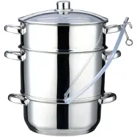 Cadro Dampfentsafter, Edelstahl, 8 L, Induktionsgeeignet, Klausberg Kb-9032