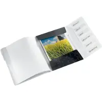 Leitz WOW, Conventional file folder, A4, Polypropylene (PP), Black, Glossy, 200 sheets