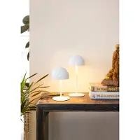 Sirius Akku LED Tischleuchte Tim außen 30 cm weiß