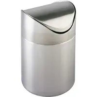 Wenko Kosmetik Schwingdeckel Müll Eimer Abfall Bad OTRANTO 3 L Edelstahl Küchen