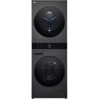 LG F214WT8PB, Schwarz, Freistehend, Frontlader, Links, Schwarz, Berührung
