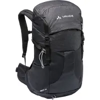 Vaude Brenta, Rahmenlos, Oben, Rückenpolsterung, Wandern, Schwarz, Uni