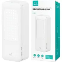 Usams Multifunkcyjny uchwyt na telefon z lampą LED biały/white ZB26501 (US-ZB265)