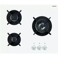 Airlux AV635HWH, Weiß, Integriert, Gaskochfeld, Glas, 3 Zone(n), 3 Zone(n)