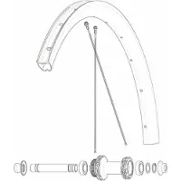 Mavic Kit 12 Front/rear Cosmic Sls 32 Disc Speichen Silber 284 mm Silber 284 mm