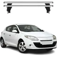 Menabo Dachträger Grundtäger für Renault Megane 2008-2016 50kg Alu Silber 2 tlg