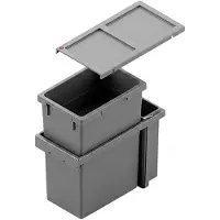 Hailo Abfallsammler Inset Tandem 38+7 L dunkelgrau 3669101