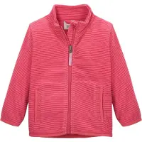 Killtec Fleecejacke "FIOS 1 MNS FLC JCKT", Kinder, Gr. 122/128, pink, Obermaterial: 100% Polyester, FIRST INSTINCT BY , Jacken Fleecejacke, Fleecejacke mit Streifen, Kinnschutz, Namensetikett, Taschen