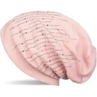 StyleBREAKER Beanie "Beanie mit Strass Streifen" 1 Stk.