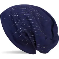 StyleBREAKER Beanie "Beanie mit Strass Streifen" 1 Stk.