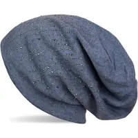 StyleBREAKER Beanie "Beanie mit Strass Streifen" 1 Stk.