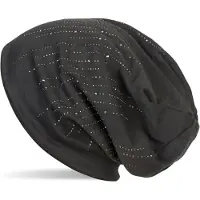 StyleBREAKER Beanie "Beanie mit Strass Streifen" 1 Stk.