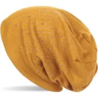 StyleBREAKER Beanie "Beanie mit Strass Streifen" 1 Stk.