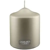Gilde Stumpenkerze champagnerfarben metallic