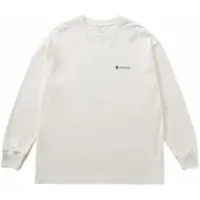 Snow Peak Longsleeve Unisex Soft Cotton Relaxed Logo Off White-M