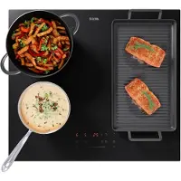 Etna KIF360ZT - Induktionskochfeld (60 cm) - Verkettbare Flexzonen - 4 Kochzonen - Zentralschieber - Kindersicherung