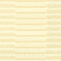Duni Tissue-Serviette 33 x 33 cm Tessuto Cream 3-lagig, 1000 Stk/Krt (4 x 250 Stk)