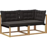 vidaXL Outdoor-Sofagarnitur Massivholz Akazie Weiß