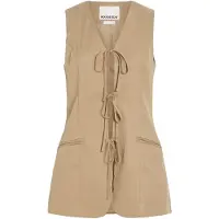Vila Damen Blazers Rouetienne S/l Waistcoat - Beige - Größe 40