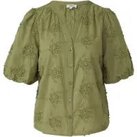 s.Oliver Blouses Dark Green Größe: 40 | Business hemden Outlet | Damen | Grün