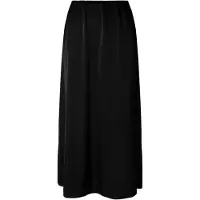 Pieces Pcfesta Hw Satin Maxirock | Schwarz | S