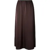 Pieces Pcfesta Hw Satin Maxirock | Braun | XL