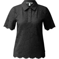 s.Oliver QS Leicht transparentes Poloshirt aus Spitze