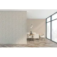 Living Walls Vliestapete "Geometrische Tapete aus Holzoptik - Vliestapete" leicht glänzend strukturiert Moderne Tapete mit Holzstruktur