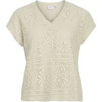 Vila Bluse "Vimerinda" in Beige - XL