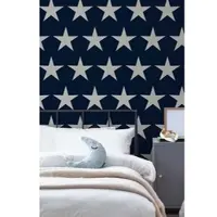 Next Vliestapete "STARS Blau Vliestapete 10mx52cm" glatt Sterne Marine 10mx52cm