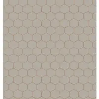 DecoMode Vliestapete "Hexagon Geo", grau (taupe), B:0,52m L:10m, Vlies, Tapeten, Vliestapete, Taupe - 10m x 52cm