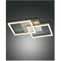 FABAS LUCE Bard Wandleuchte inkl. Smartluce LED 1x39W Metall- und Methacrylat Gold edelmatt