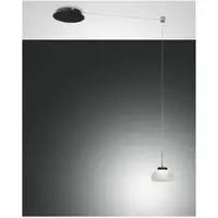 FABAS LUCE Arabella LED Glas-Pendellampe Weiß