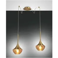 FABAS LUCE Pendelleuchte Apollo E27 3500x7000mm Messing