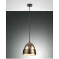 FABAS LUCE Pendelleuchte Gavia E27 Ø220mm Schwarz