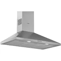 Bosch DWP95BC51 Wandhaube 90cm Edelstahl LED-Beleluchtung Drucktasten
