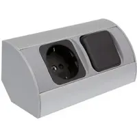 Designlight CORNER BOX 1 EckSteckdose + Schalter