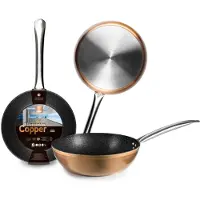 Ibili Honda Natura Copper 28 Cm Bratpfanne Silber Silber One Size