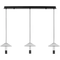 Nova Luce LED Pendelleuchte Anafi in Weiß und Schwarz 3x 8W 849,99lm